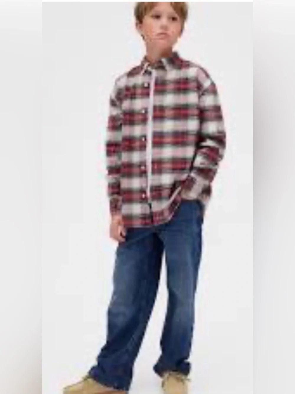 NWT CARTER’s button down plaid shirt size toddler boy 3T